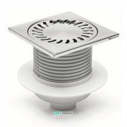 Зливний трап з сухим сифоном MCH Neptun з вертикальним випуском DN 50 нержавіюча сталь 440 XL