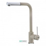 Смеситель для кухни Franke Sirius однорычажный с выносным изливом латунь покрытие Fragranite хром/сахара 115.0476.821