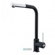 Смеситель для кухни Franke Sirius однорычажный с выносным изливом латунь покрытие Fragranite хром/оникс 115.0476.827