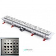 Жолоб водостічний МСН 750 мм з горизонтальним фланцем і матовою гратами Бейзік CH 750/50 BN 1