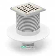 Зливний трап з гідрозатворів MCH з вертикальним випуском DN 50 білий G 414 L