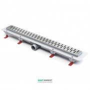 Желоб водосточный МСН 850 мм с горизонтальным фланцем и матовой решеткой Медиум CH 850/50 MN 1