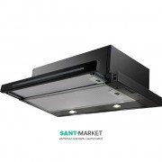 Вытяжка для кухни встраиваемая Franke Smart Telescopic FSM 601 BK/GL нержавеющая сталь/черное стекло 315.0489.958
