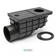 Дождеприемник MCH с горизонтальным выпуском полипропилен черный 325 G