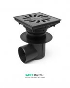 Уличный трап MCH с боковым сливом D 110 решетка чугун чёрный 429 S