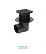 Вуличний трап MCH з бічним зливом D 110 решітка пластик чорний 424 S