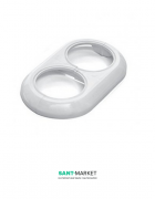 Декоративная рамка для двух колец MCH разборная белый KB 2000