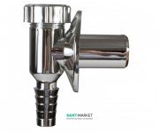 Сифон зі штуцером MCH для підключення пральної машини хром CH 529-K