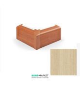 Зовнішній кут плінтуса для прокладки труб MCH пластик клен FT503A