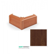 Зовнішній кут плінтуса для прокладки труб MCH пластик дуб FT503D