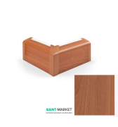 Зовнішній кут плінтуса для прокладки труб MCH пластик вишня FT503E