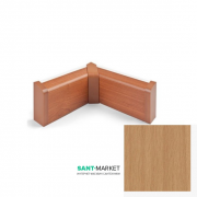 Внутрішній кут плінтуса для прокладки труб MCH пластик бук FT502B