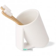 Cтакан для зубних щіток Lineabeta Saon кераміка білий 44025.09