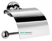 Тримач для туалетного паперу з кришкою Lineabeta Venessia метал хром 52907.29