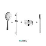 Душовий гарнітур Jika Cubito-N з ручним душем і мильницею хром H3651X00044721
