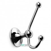 Крючок для ванной двойной Lineabeta Venessia латунь хром 52938.29