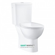 Унитаз напольный Grohe BauCeramic с бачком и сиденьем альпин-белый 39558000