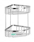 Поличка для ванної подвійна Lineabeta Filo метал хром 50032.29