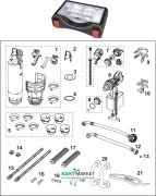 Набір запчастин TECE TECEprofil для ремонту бачка 9820000