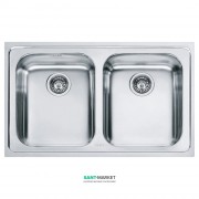 Мийка для кухні Franke Logica Line LLX 620-79 врізна подвійна нержавіюча сталь полірована 101.0381.838