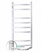 Електричний полотенцесушитель Navin Камелія правий 360х800 з терморегулятором вуглецева сталь білий 12-007031-3680