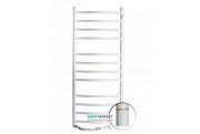 Електричний полотенцесушитель Navin Камелія лівий 480х1200 з терморегулятором вуглецева сталь білий 12-007131-4812