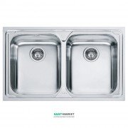 Мийка для кухні Franke Logica Line LLX 620-79 врізна подвійна нержавіюча сталь декор 101.0381.839