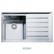 Мойка для кухни Franke Neptune Plus NPX 611 врезная чаша слева нержавеющая сталь полированная 101.0068.368