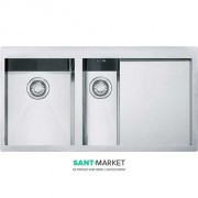 Мойка для кухни Franke Planar PPX 251 TL врезная чаши слева нержавеющая сталь полированная 127.0203.467