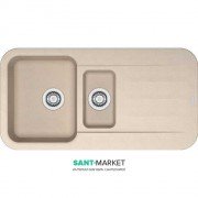 Мойка для кухни Franke Pebel PBG 651 врезная оборотная Fragranite бежевый 114.0258.080