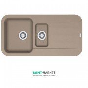 Мойка для кухни Franke Pebel PBG 651 врезная оборотная Fragranite миндаль 114.0306.747