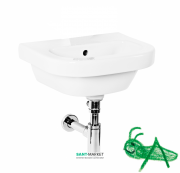 Раковина для ванной Jika Deep детская 45х37 см без отверстия с декором H8156140001391