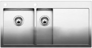 Мийка для кухні прямокутна Blanco CLARON 6 S-IF / А чаша зліва нержавіюча сталь дзеркальна поліровка 521 646