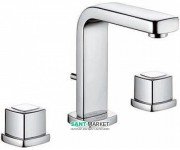 Смеситель для раковины Kludi Q-Beo двухрычажный на 3 отверстия 501430565