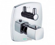 Смеситель встраиваемый для душа Kludi Q-Beo однорычажный с термостатом 508350565