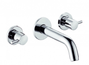 Змішувач для раковини Kludi BOZZ на три отвори виливши 230 мм хром 381450576