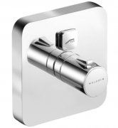 Змішувач для душа вбудовується Kludi Push з термостатом для одного джерела води прямокутний хром 388010538