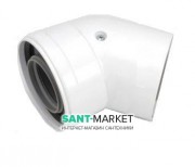 Коаксиальный отвод 45°  Bosch AZ 394 Ø60/100 7736995071