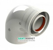 Коаксіальний відведення 90 ° Bosch AZ 393 Ø60 / 100 7736995079