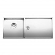 Мойка для кухни прямоугольная Blanco CLARON 400/550-Т-IF чаша слева  нержавеющая сталь  зеркальная полировка 521599