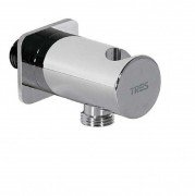 Подключение с держателем Tres Docce хром 13425001