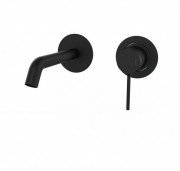 Смеситель для раковины однорычажный настенный GRB Time Black черный 47534472