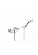 Душовий набір з одноважільним настінним змішувачем для душу Roca Victoria Pro A5A2023C02