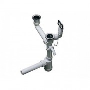 Отводная арматура двойная 1 ½ с переливом и сифоном Blanco 137980