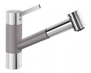 Смеситель для кухни Blanco Tivo-S SILGRANIT® однорычажный хром/алюметаллик 517611