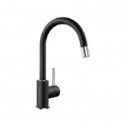 Смеситель для кухни Blanco Mida-S Silgranit однорычажный  выдвижной излив  антрацит 521455