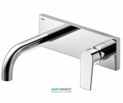 Змішувач для раковини одноважеля настінний прихований Tres Project-Tres хром 21120001