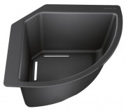 Угловой коландер Blanco пластик черный 235866