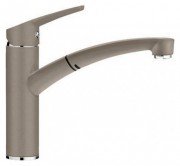 Смеситель для кухни Blanco Nea-S Silgranit однорычажный  выдвижной излив  серый беж 520304