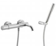 Змішувач з термостатом для ванни Tres колекція Study Exclusive з душовим гарнітуром 26117001